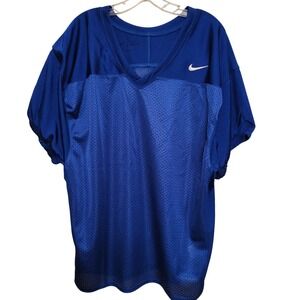 Nike Mens Dri-FIT Football Practice Jersey Blue Mesh DJ5778-493 XL NEW